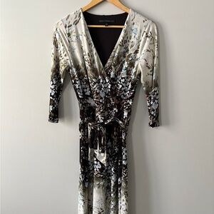 White House Black Market Lined Mock Wrap Dress